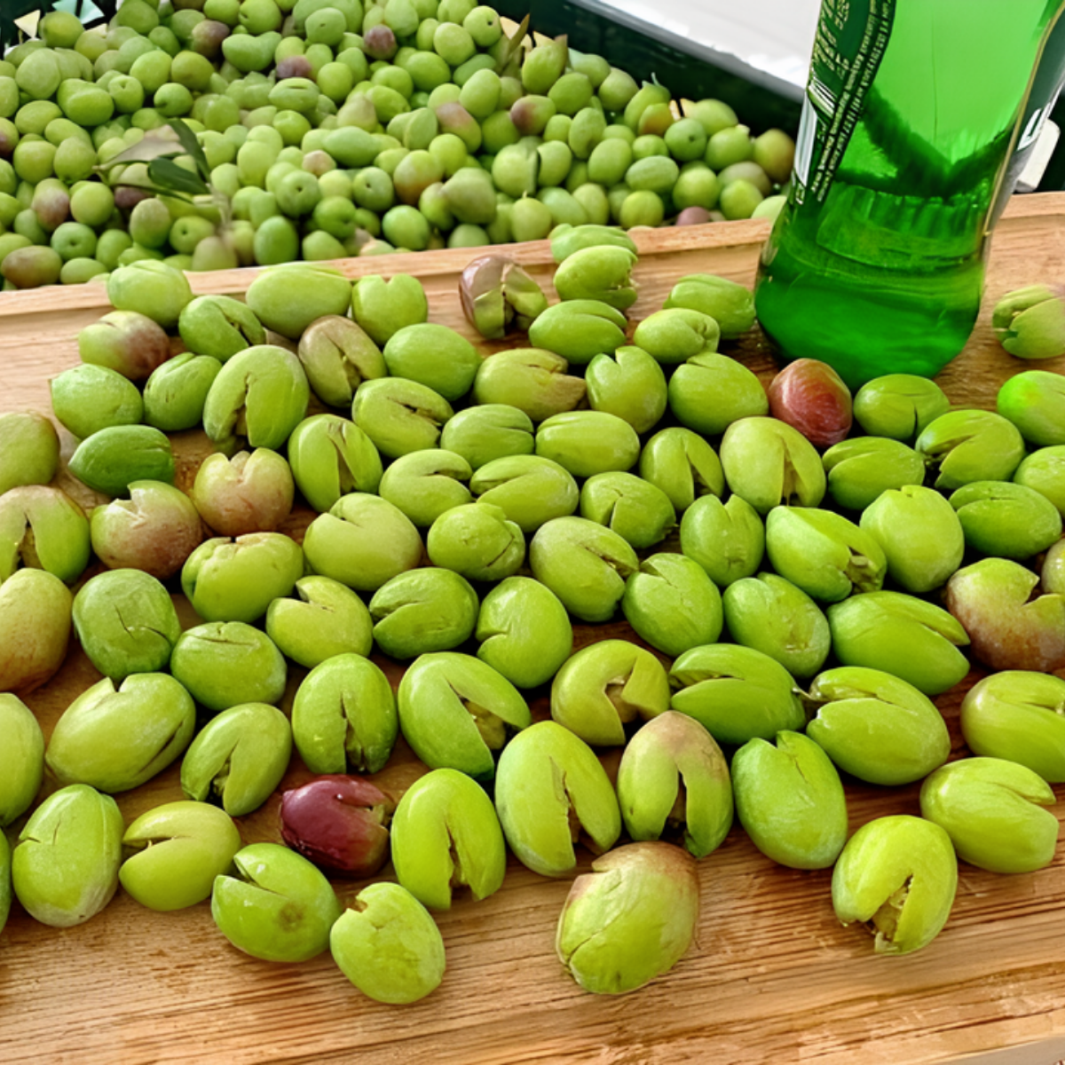 Ev Yapımı Yeşil Zeytin 3Kg